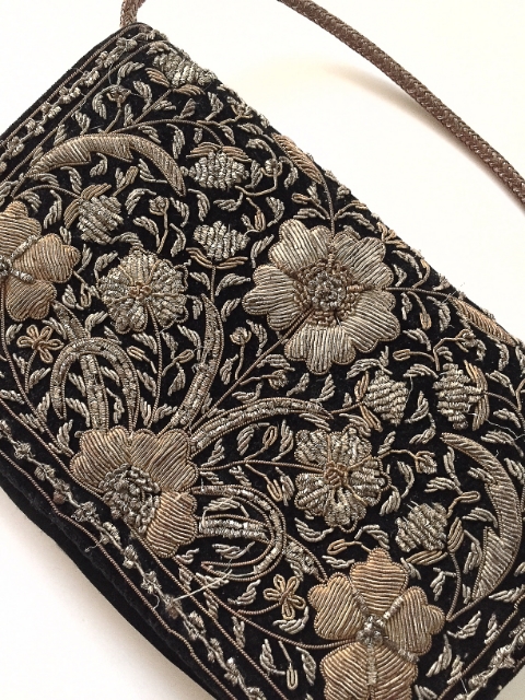 Zardozi Metal Embroidered Bag