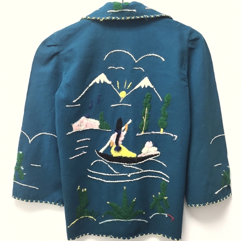 1950's Hand Embroidered Mexican Jacket