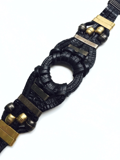 Leather and Brass Belt
