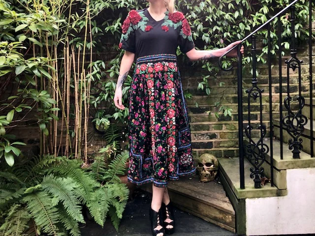 Homemade dress - East London Style.