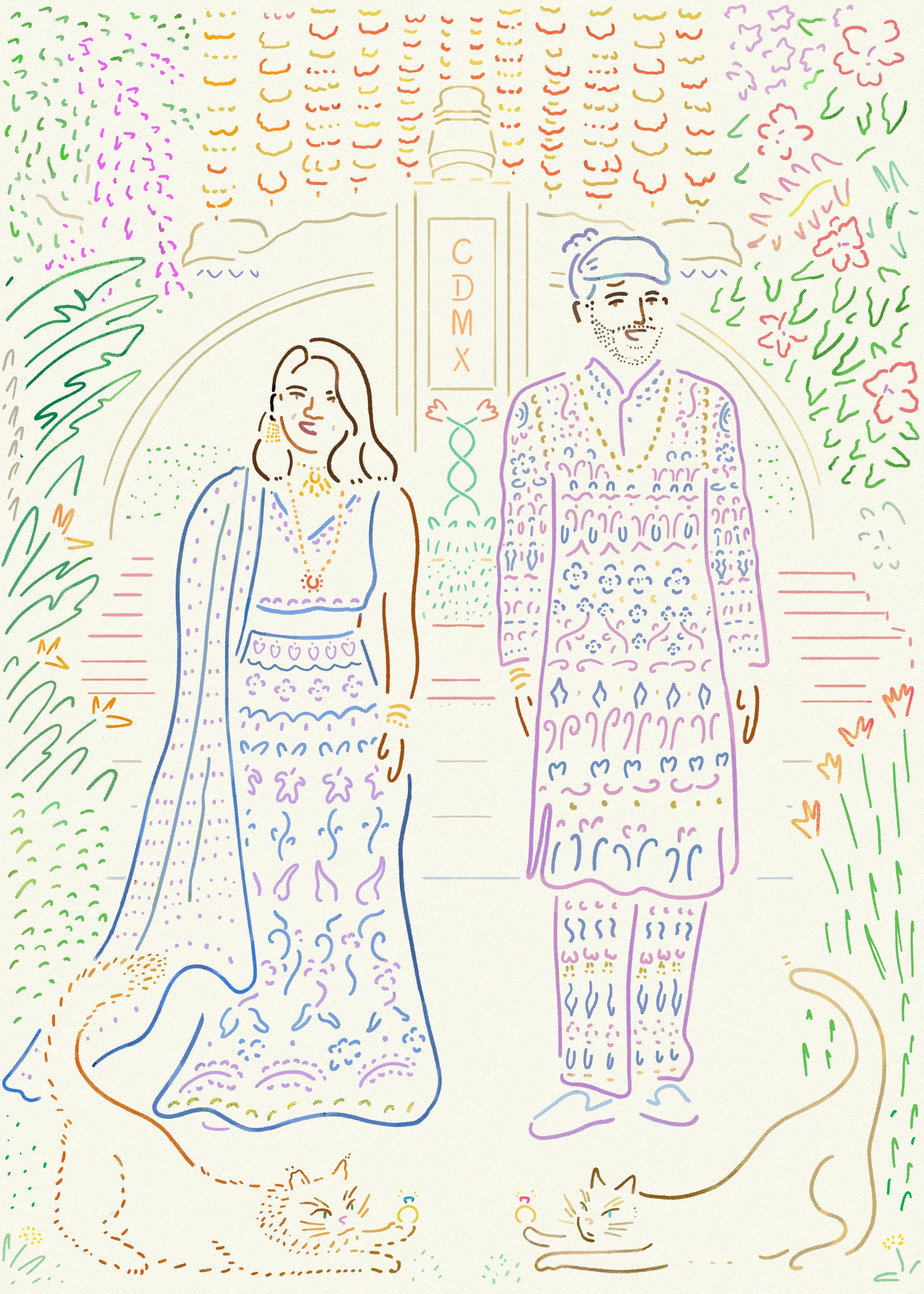 Wedding invitation for Gopika
