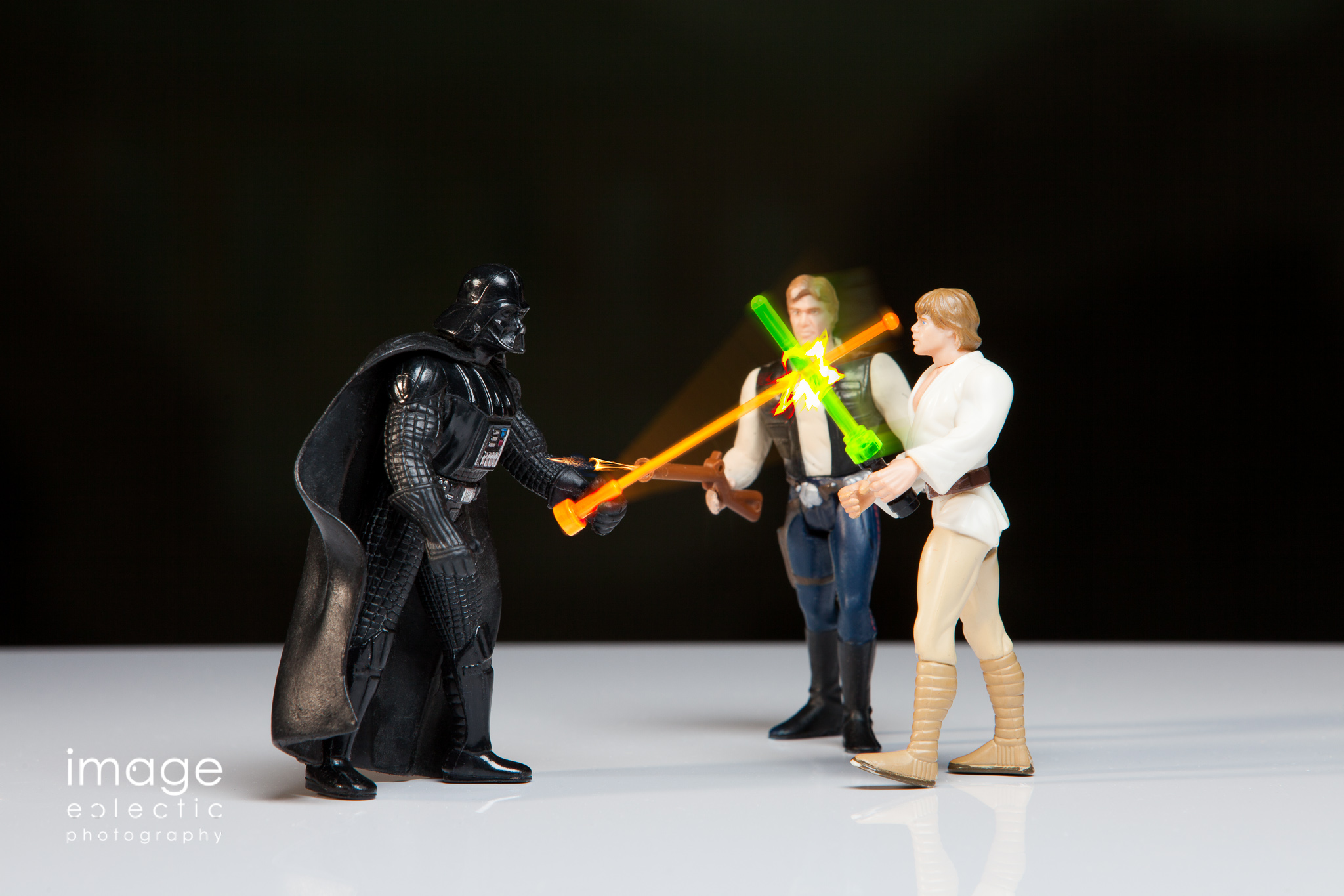 Gun in a Lightsaber Battle