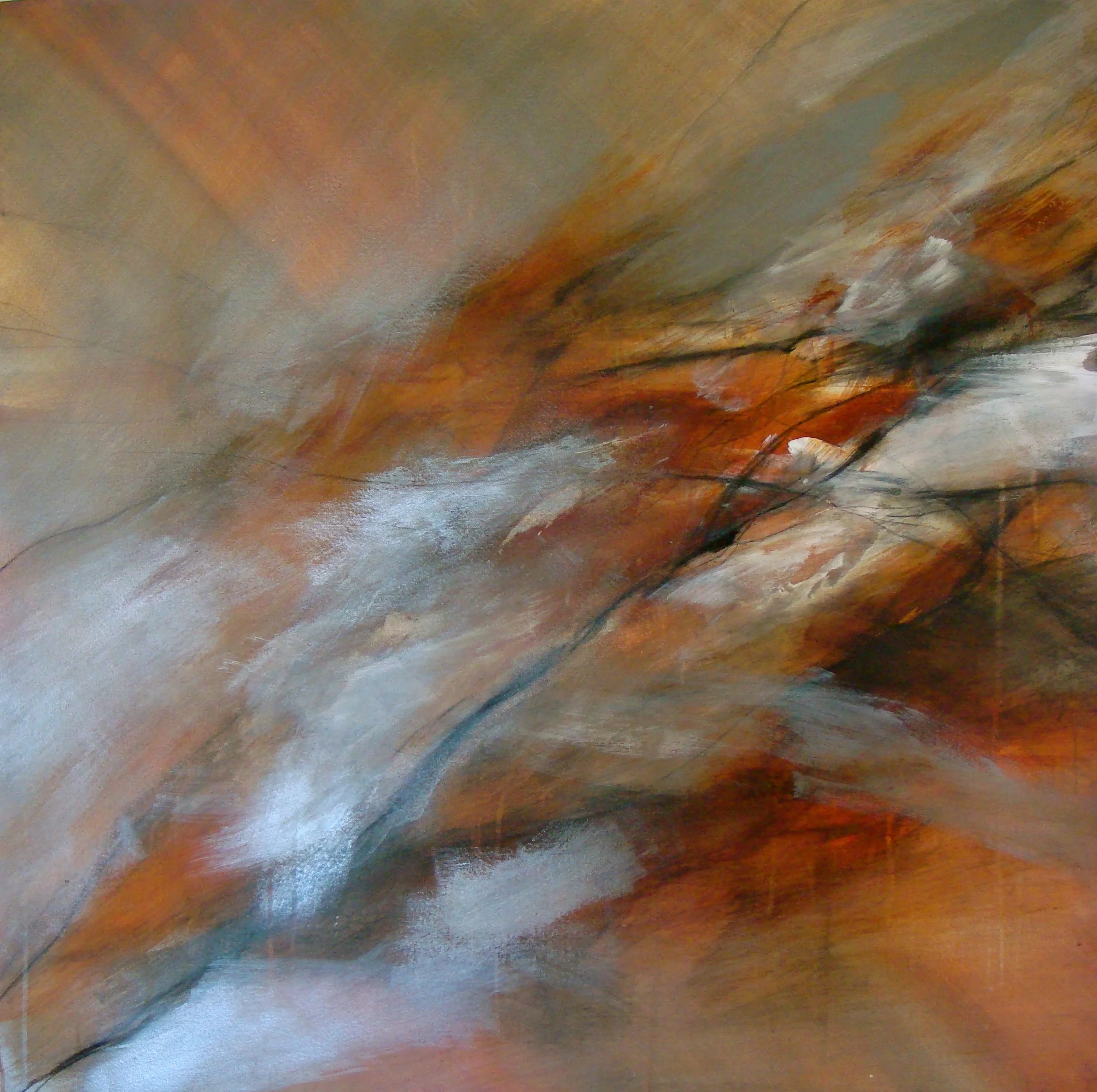CAVERNAS II 100 x 100 cm Mixed Media on Canvas 2010