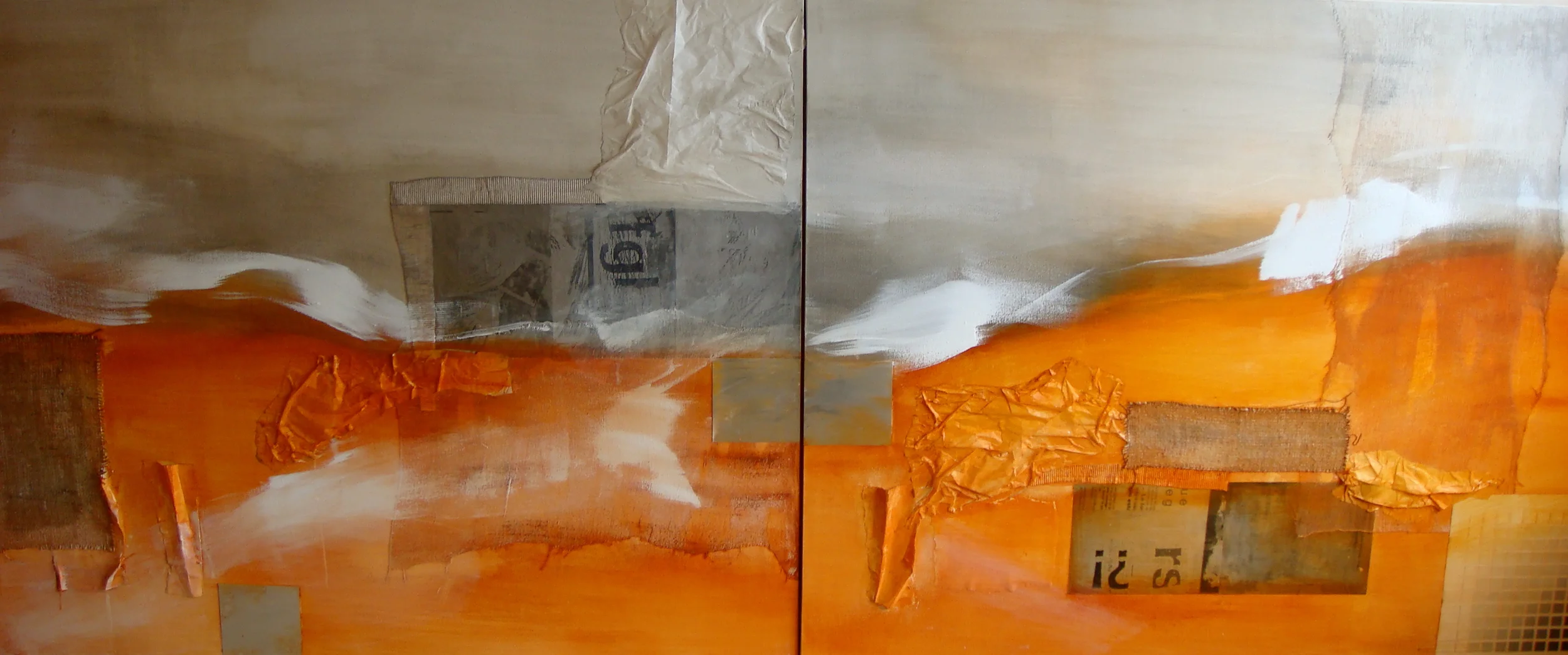 TEXTURAS díptico 150 x 120 cm each Mixed Media on Canvas 2011