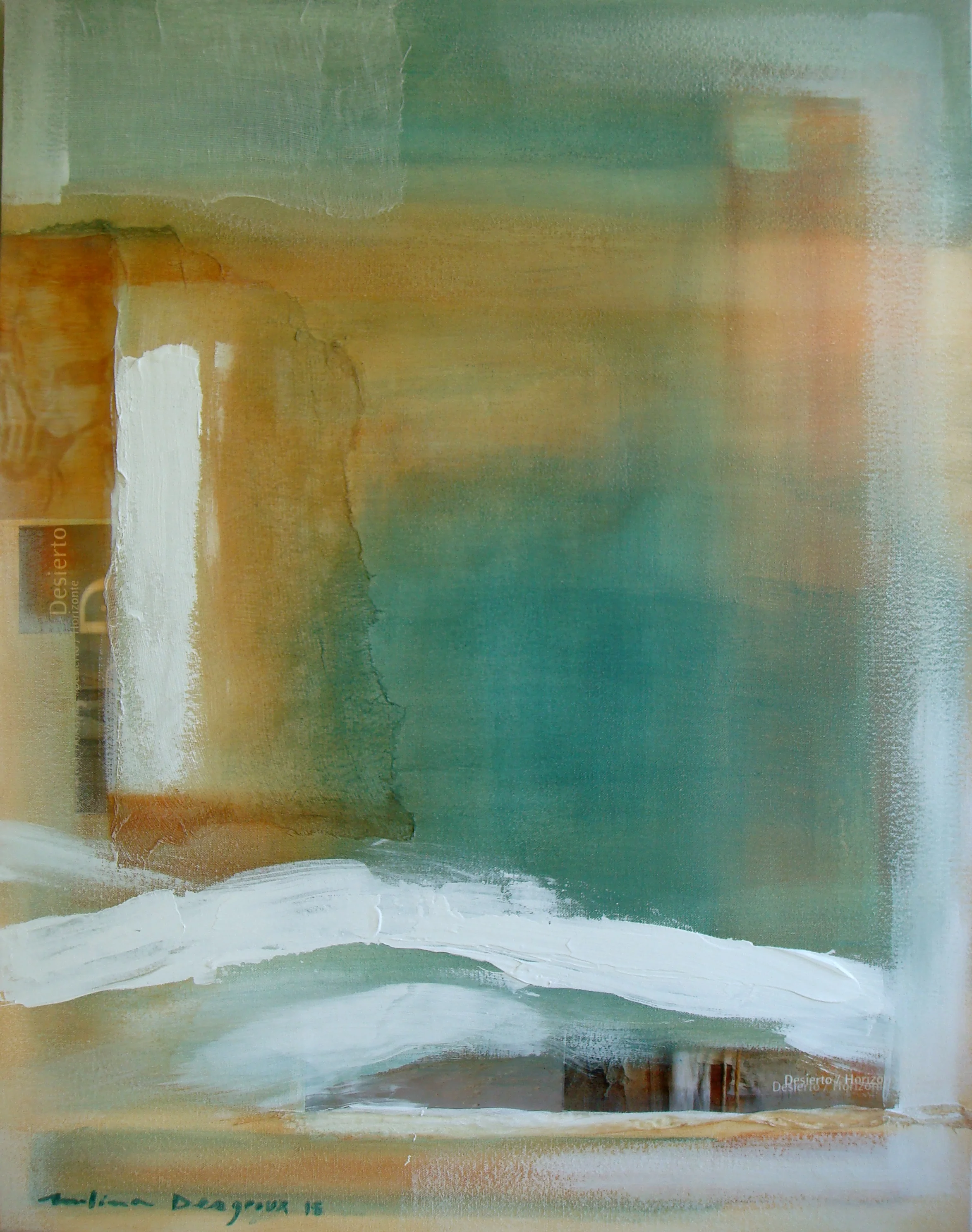 DESIERTO díptico (B) 70 x 90 cm Mixed Media on Canvas 2015