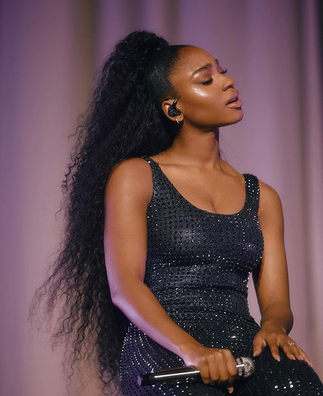 Love these shots of @normani from the #sweetenertour 😍 hybrid wispy set on her & her guitarist @_arioneal