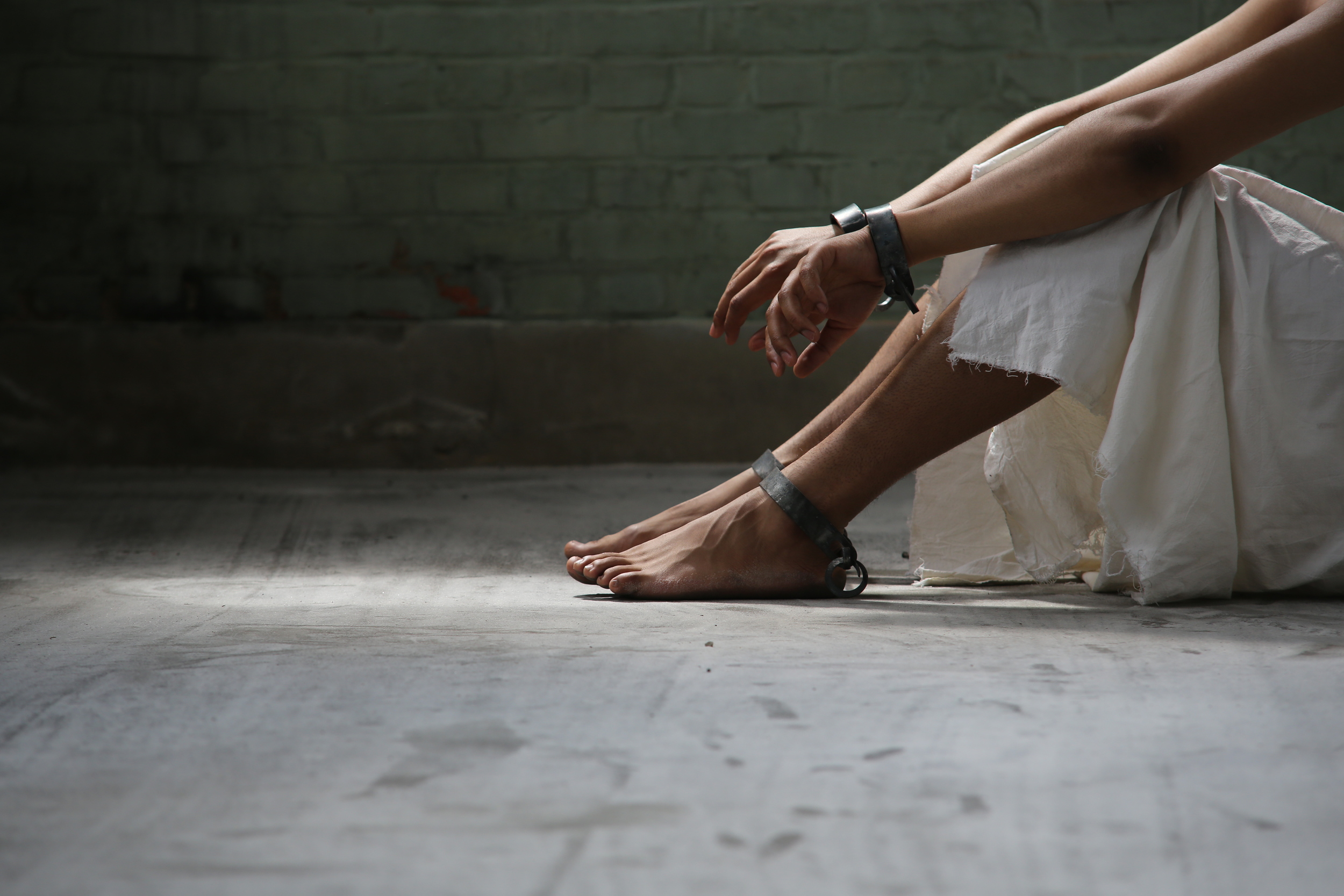 Historic hand and footcuffs