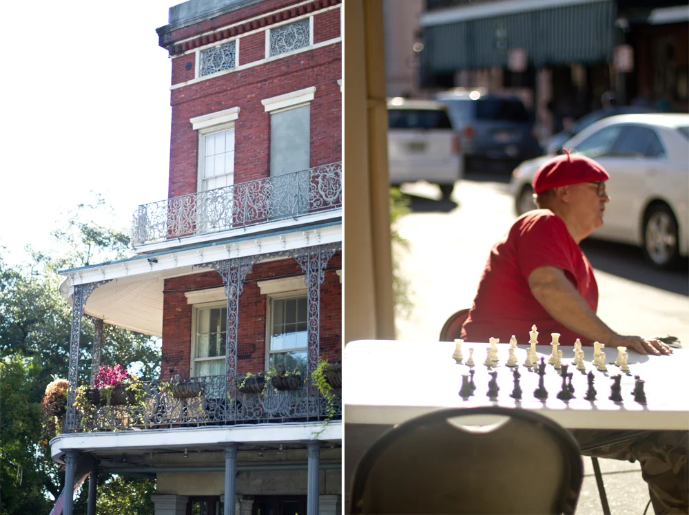 Around the French Quarter.