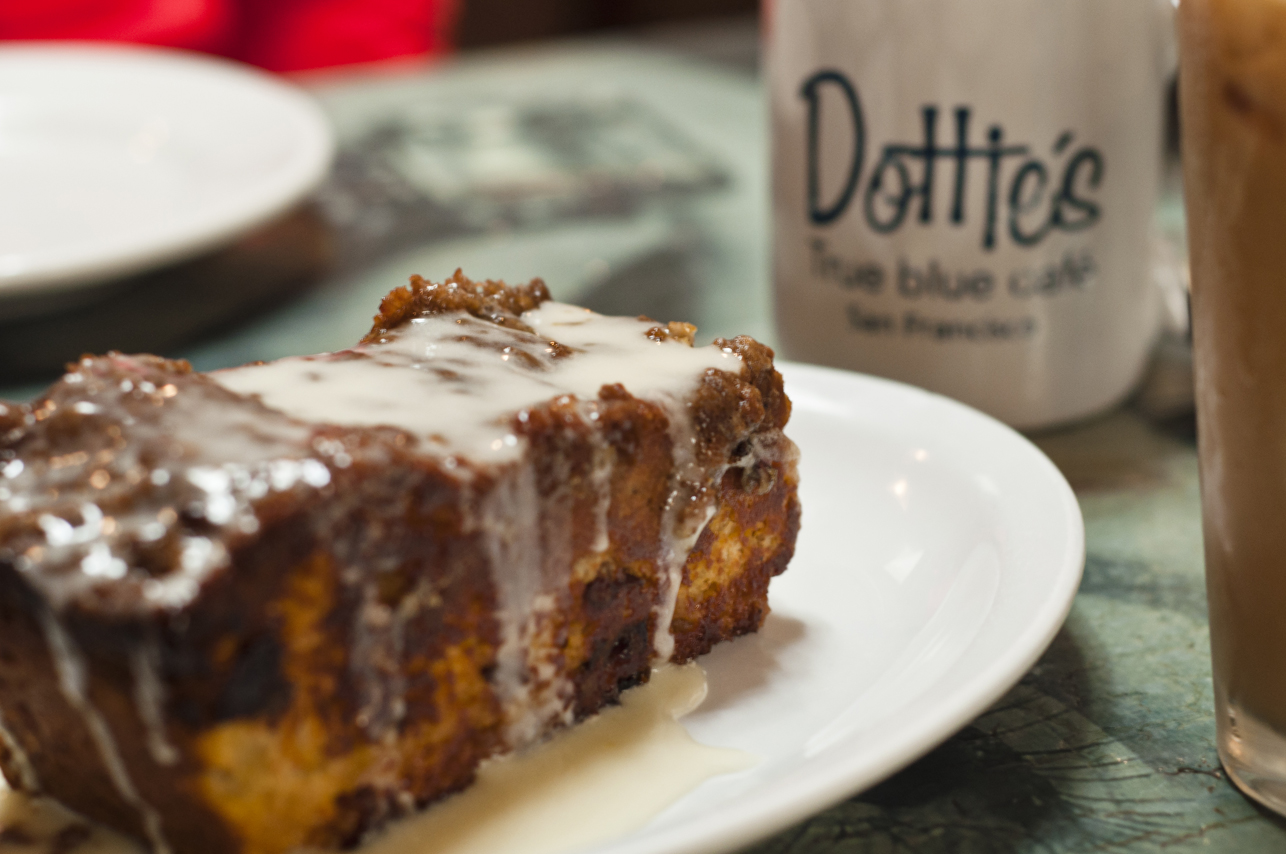 Coffee cake at Dottie's.