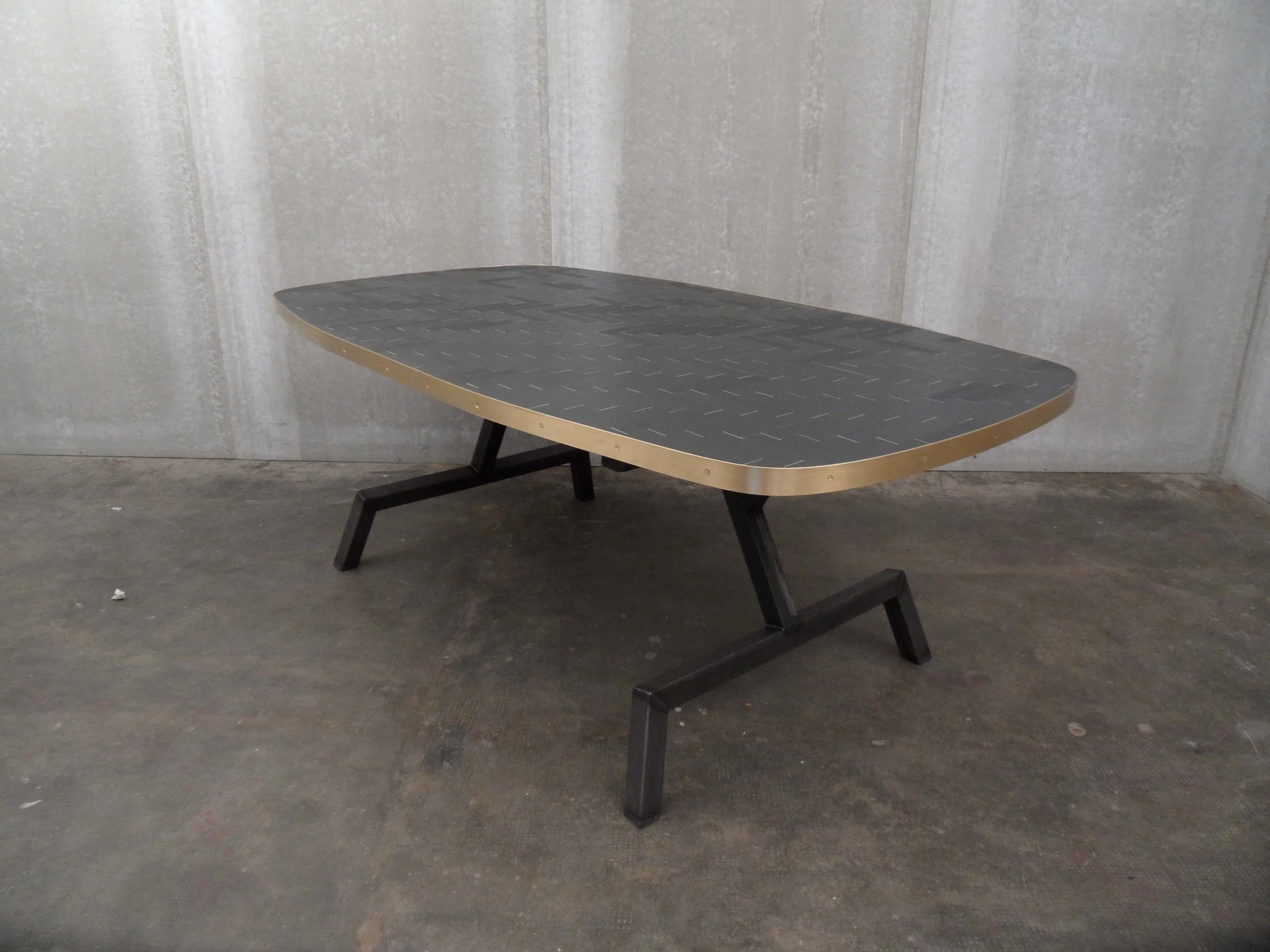 ORVETT for DIESEL - EVOLUZIONE TABLE, herringbone pattern