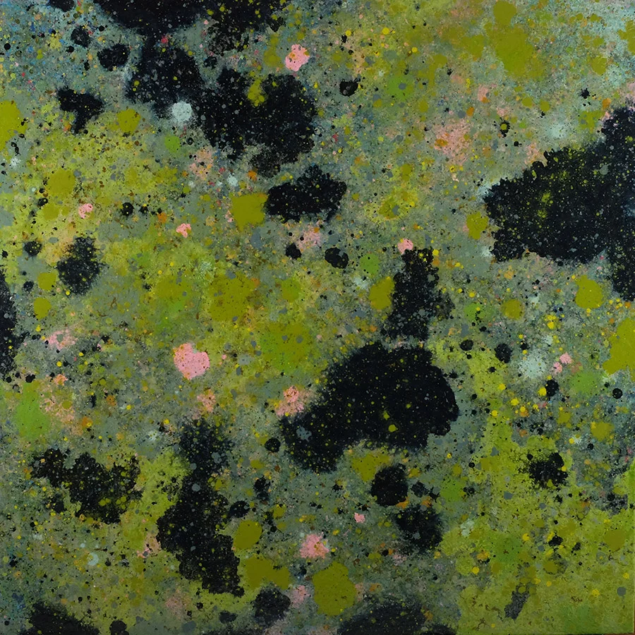 Insight - Rainforest 1.01 Acrylic polymer on mounted oak panel, 48 x 48 in., 2010-2014