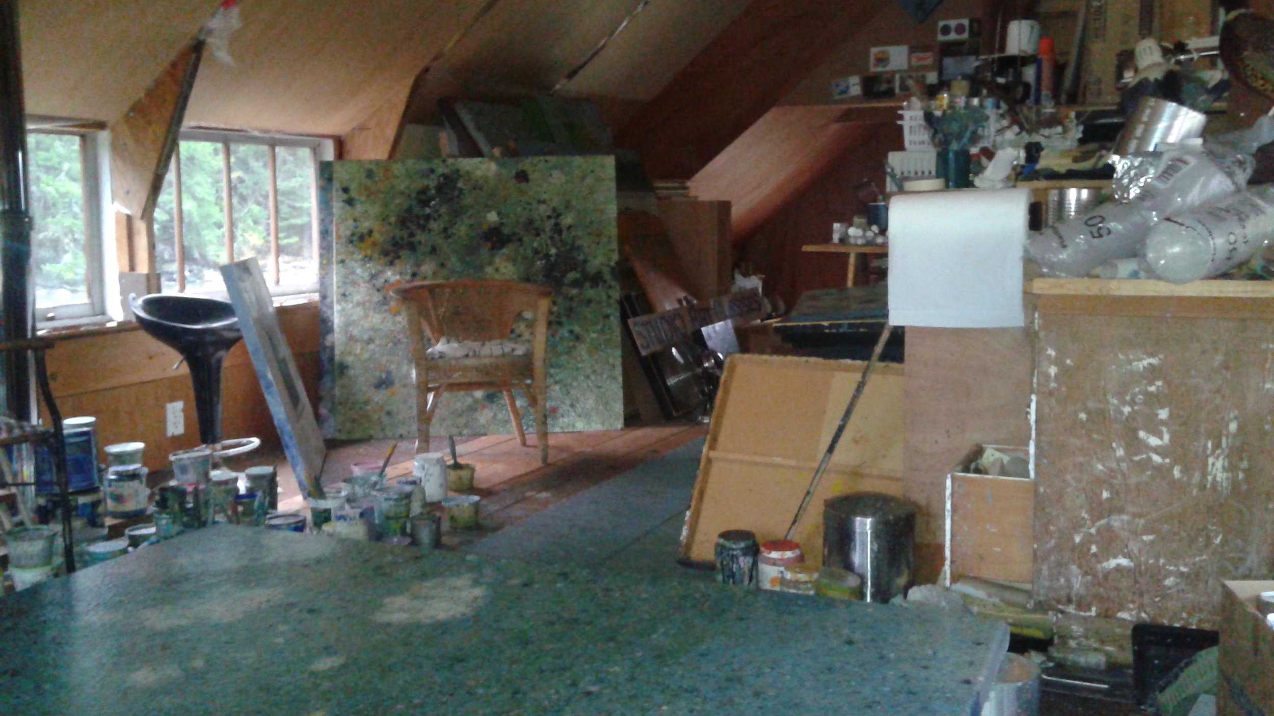 Keith Chisholm's studio in Cowichan Bay, BC.