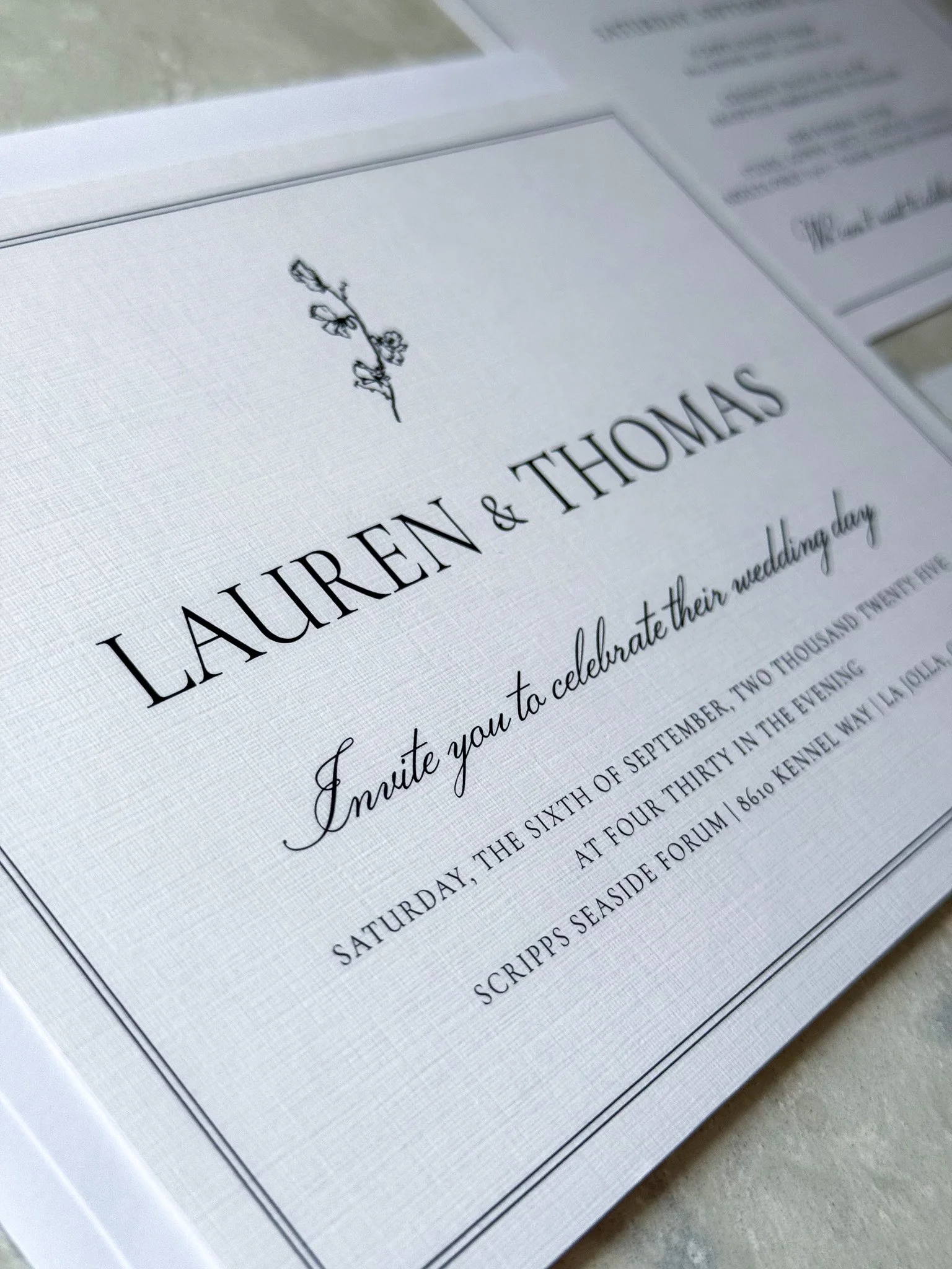 Custom stationery