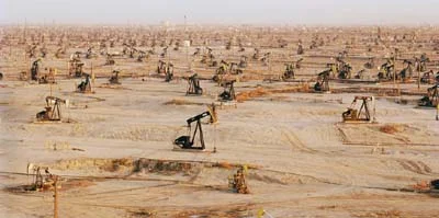 Go Wild Cats! Massive oil fields discovered in 1911, South Belridge, California. (Image Credit: Edward Burtynsky ).