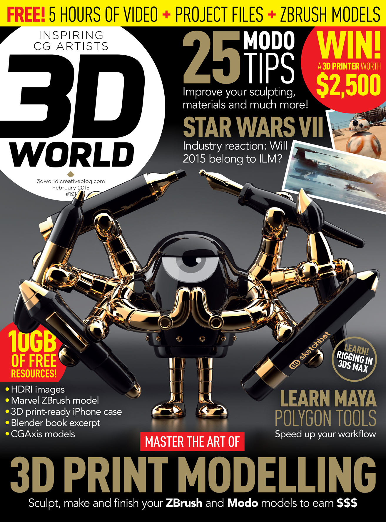 3D World Magazine #191 February 2015