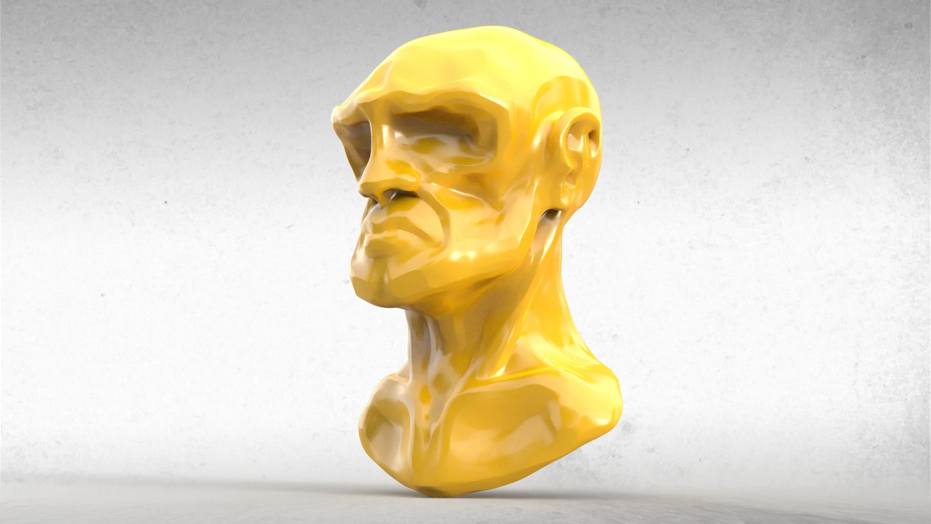 Stylized Head Bust Study