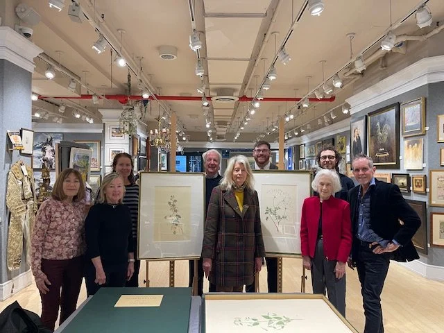 visit to Doyle Gallery to see Joseph Banks’ Floroligium, 12/4/24