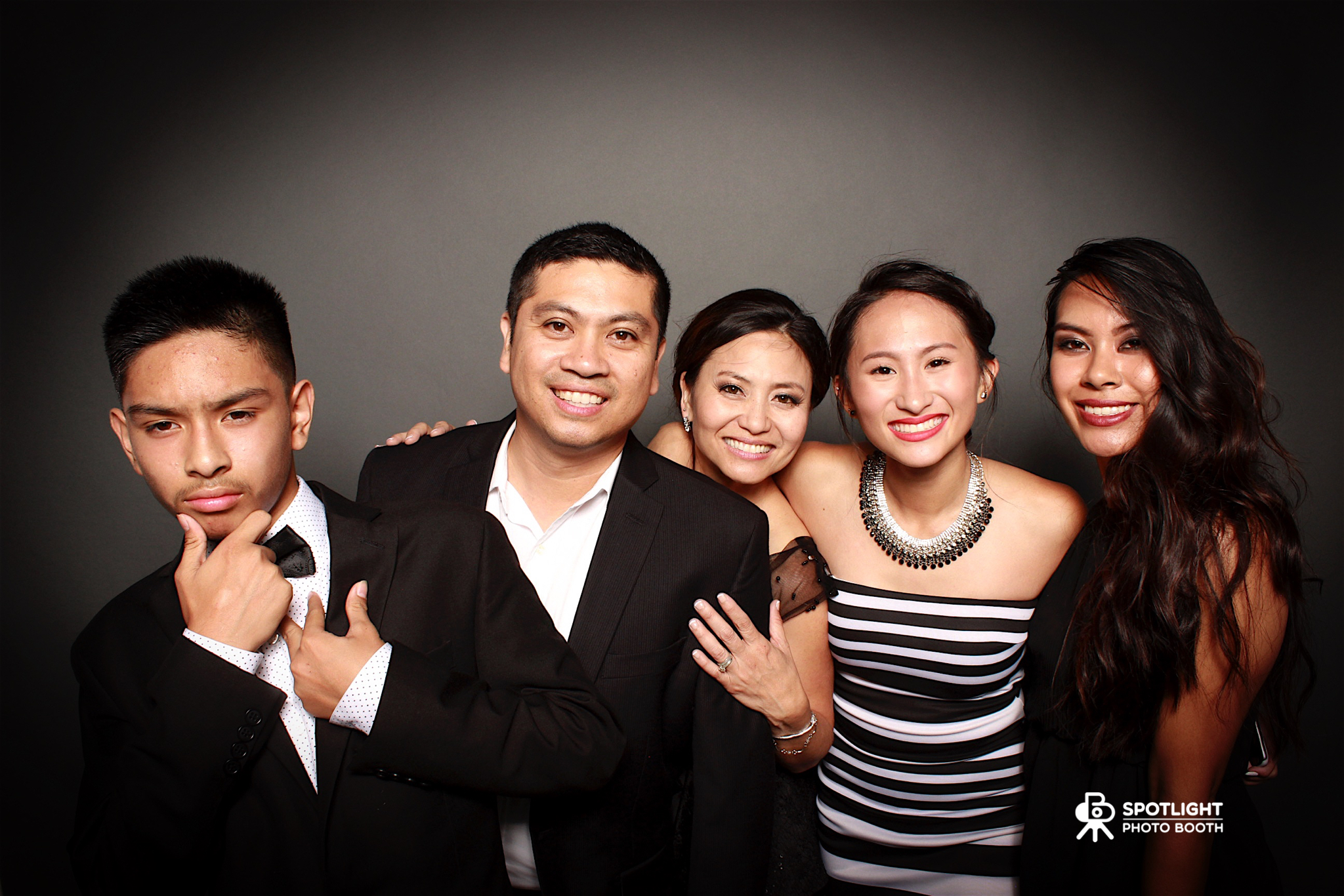 My wacky family plays a big part of our success and yes this is a photo booth photo