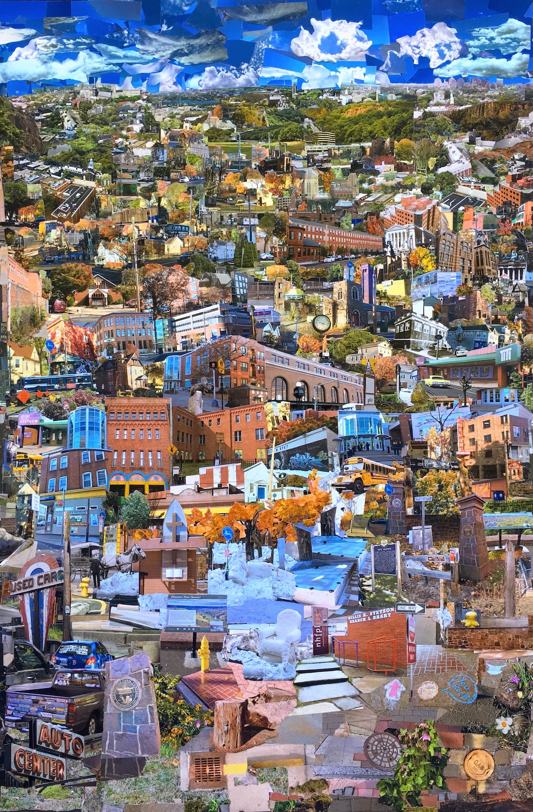 Panel 1, 48"X32", Stetson Branch, New Haven Free Public Library