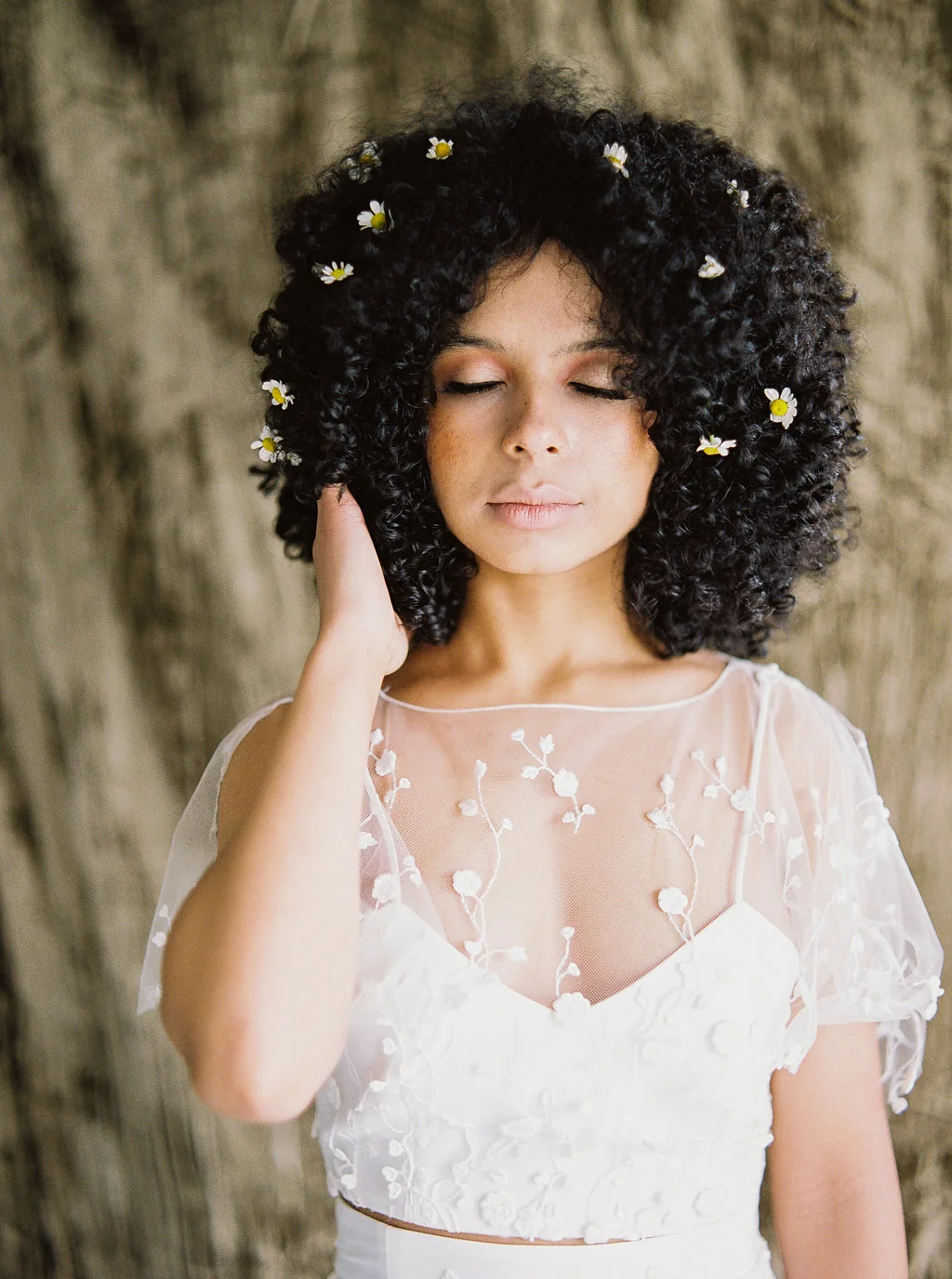  Photography: Christina Bernales  Floral Design: Sophie Felts  Styling: Lafleur Dujour  Rentals: Smthing Vintage  Calligraphy &amp; Stationery: Shastabell Calligraphy  Rings: Trumpet and Horn  Wedding Gown: Rime Arodaky  Model: Arielle Cherie 