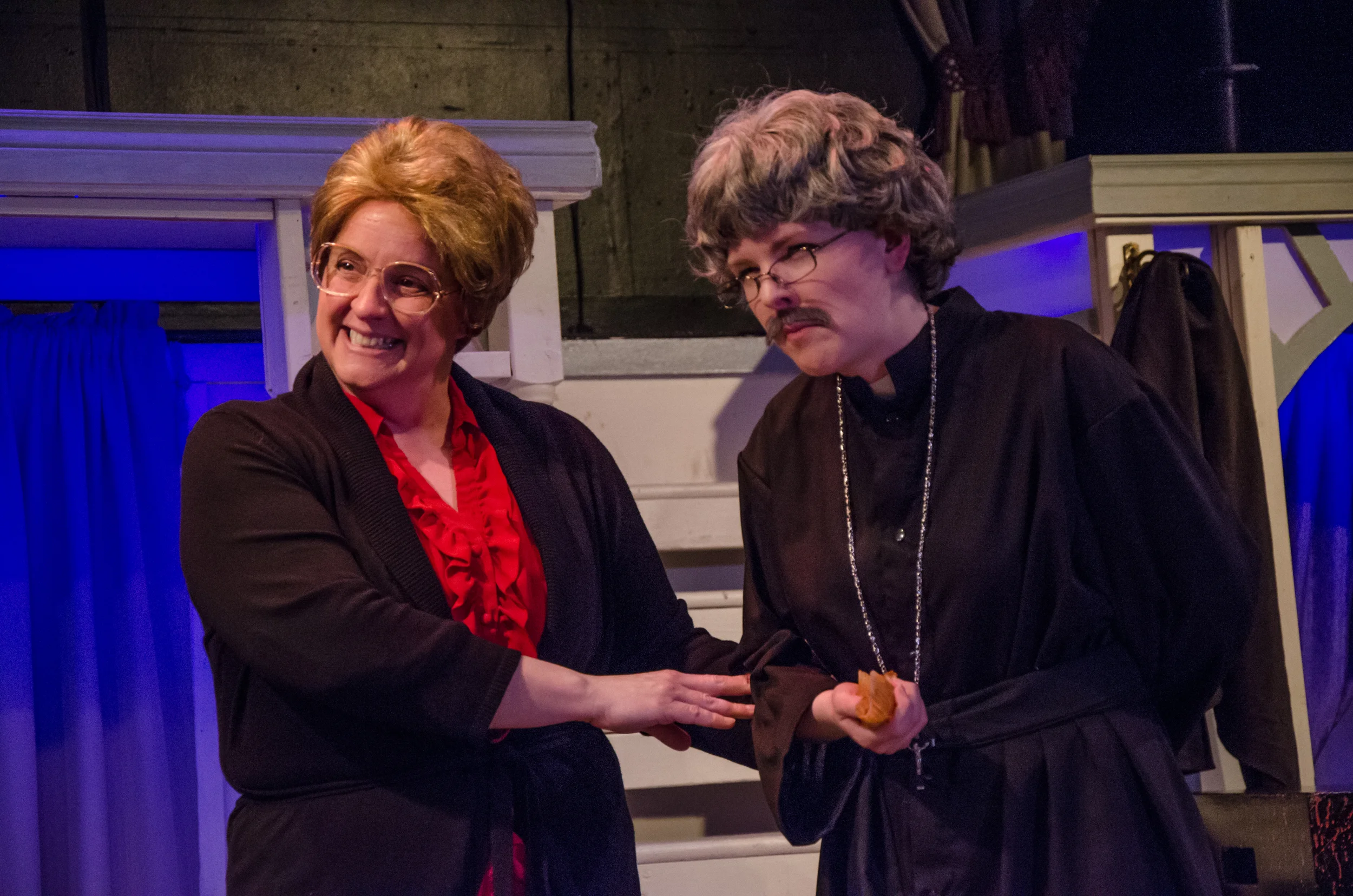 Minnesota Mother (Melissa Himmelreich Nicholson), Father Jorgensen (Kathryn Miller)