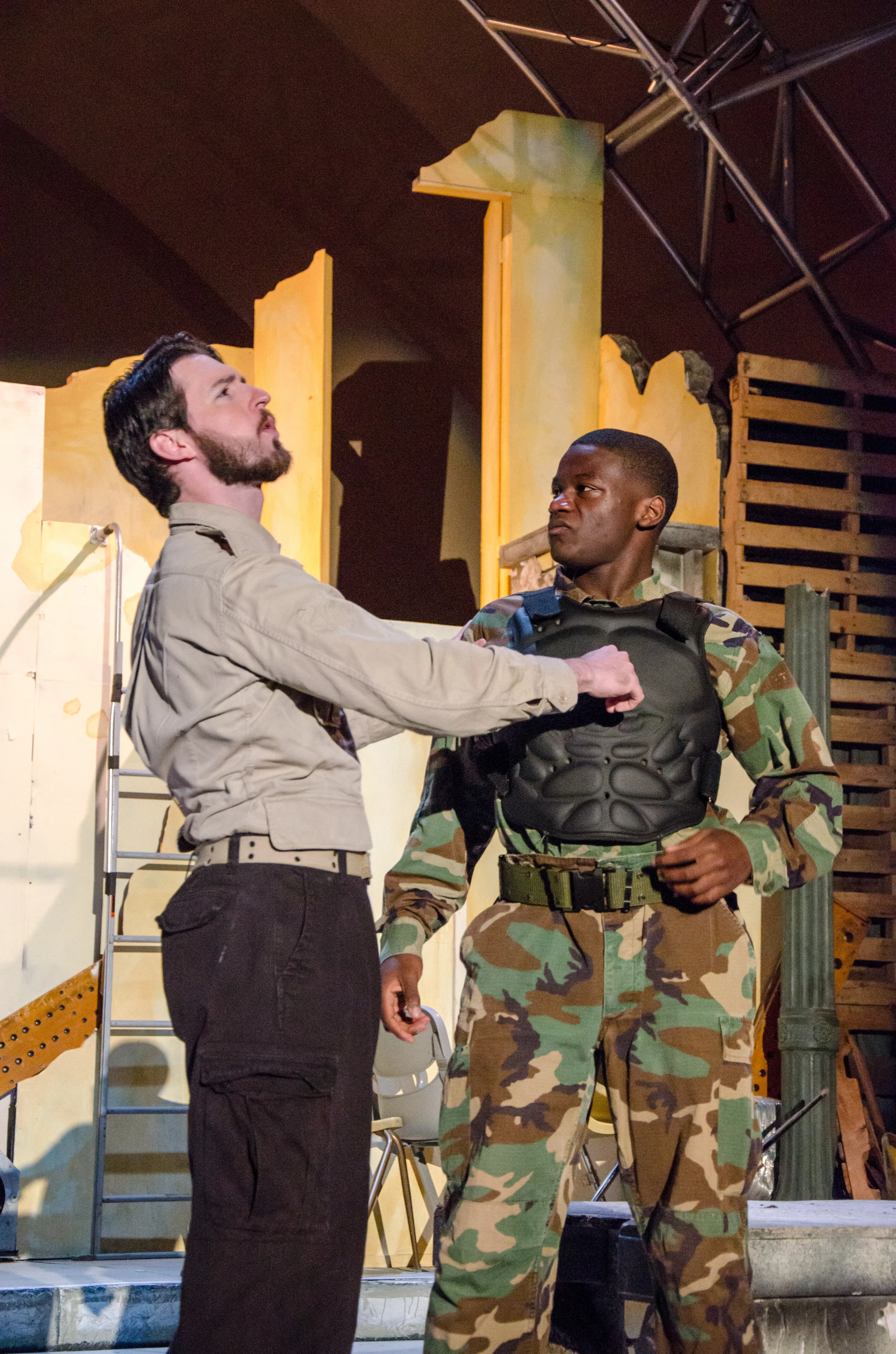Diomedes (Ross Carmichael), Aeneas (Bernard Joseph)
