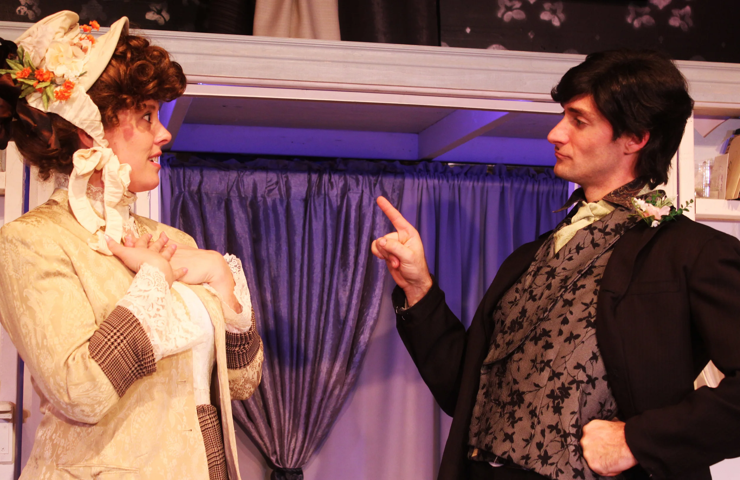 Lady Gertrude Chiltern (Tara Herweg-Mann), Lord Goring (Ian Potter)