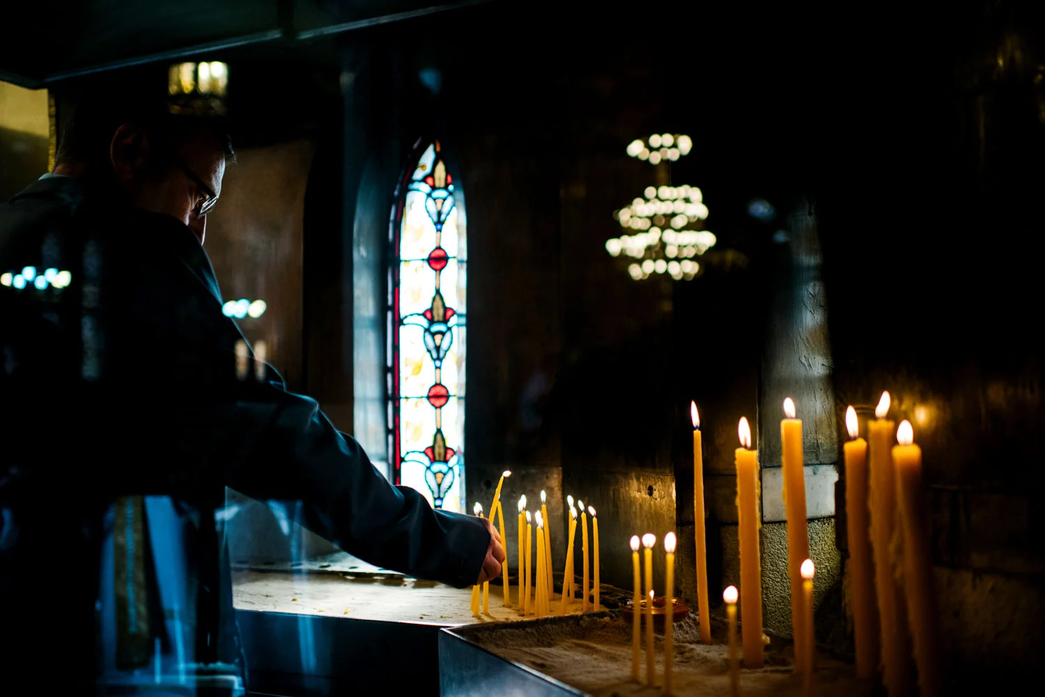 Candle lighting at Burwood Church