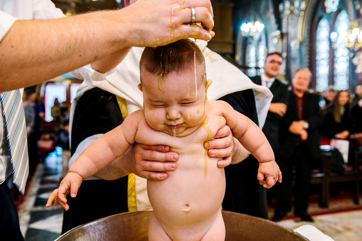 Baptismal font at Burwood Greek Orthodox Church