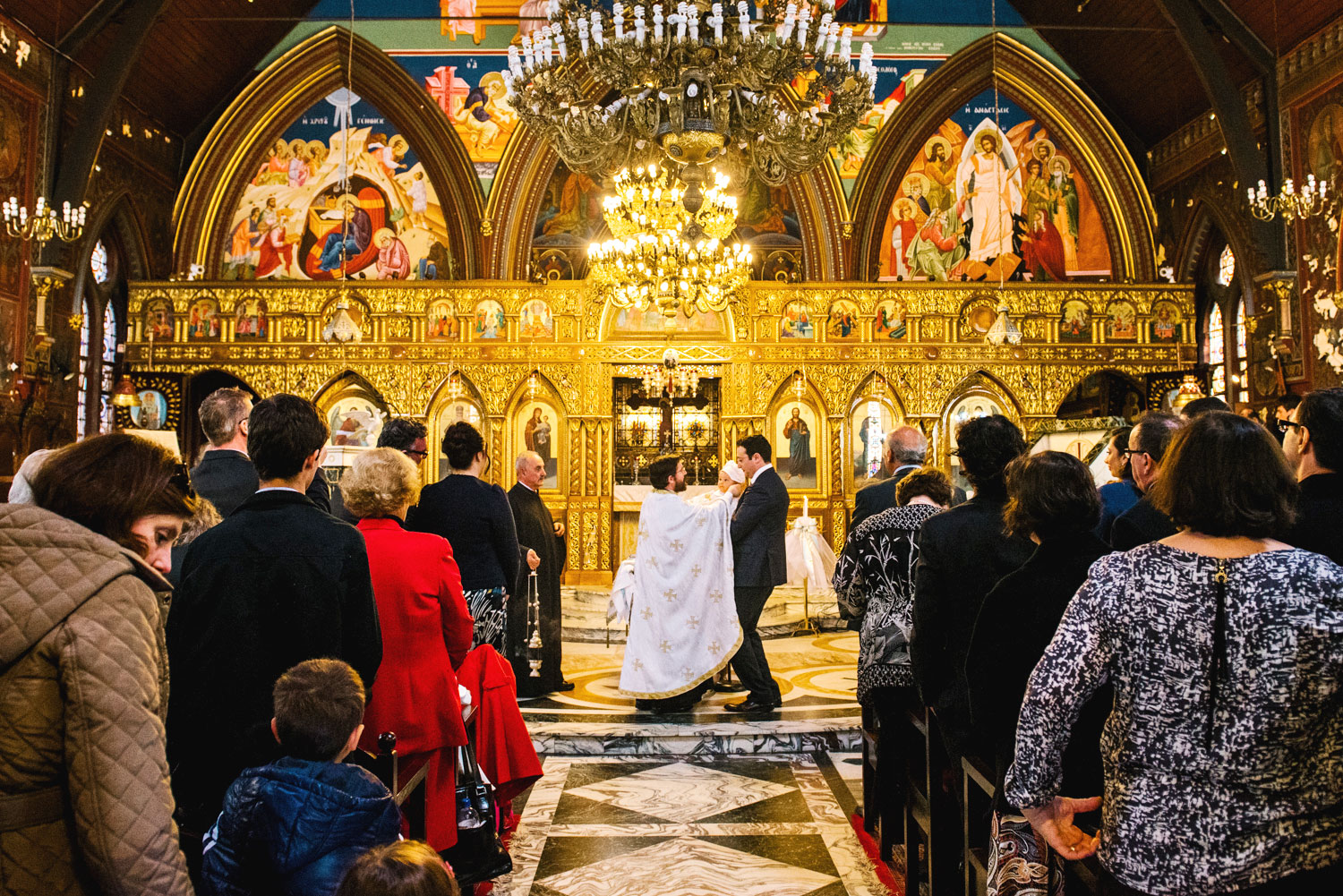 Christening at Burwood Greek Orthodox church