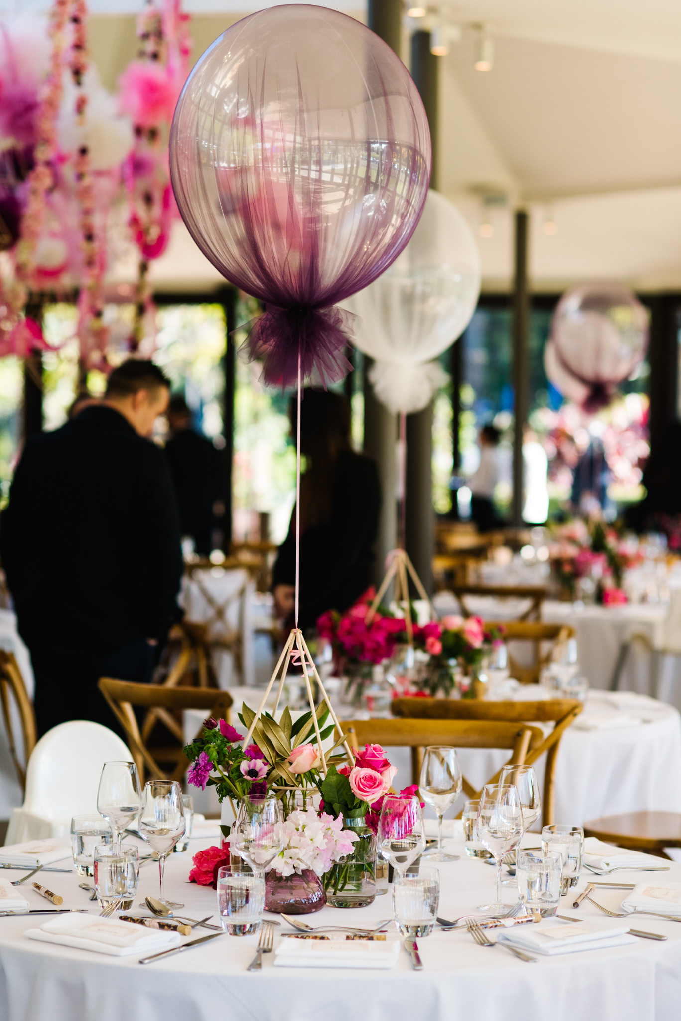 Balloons at table christening reception.jpg