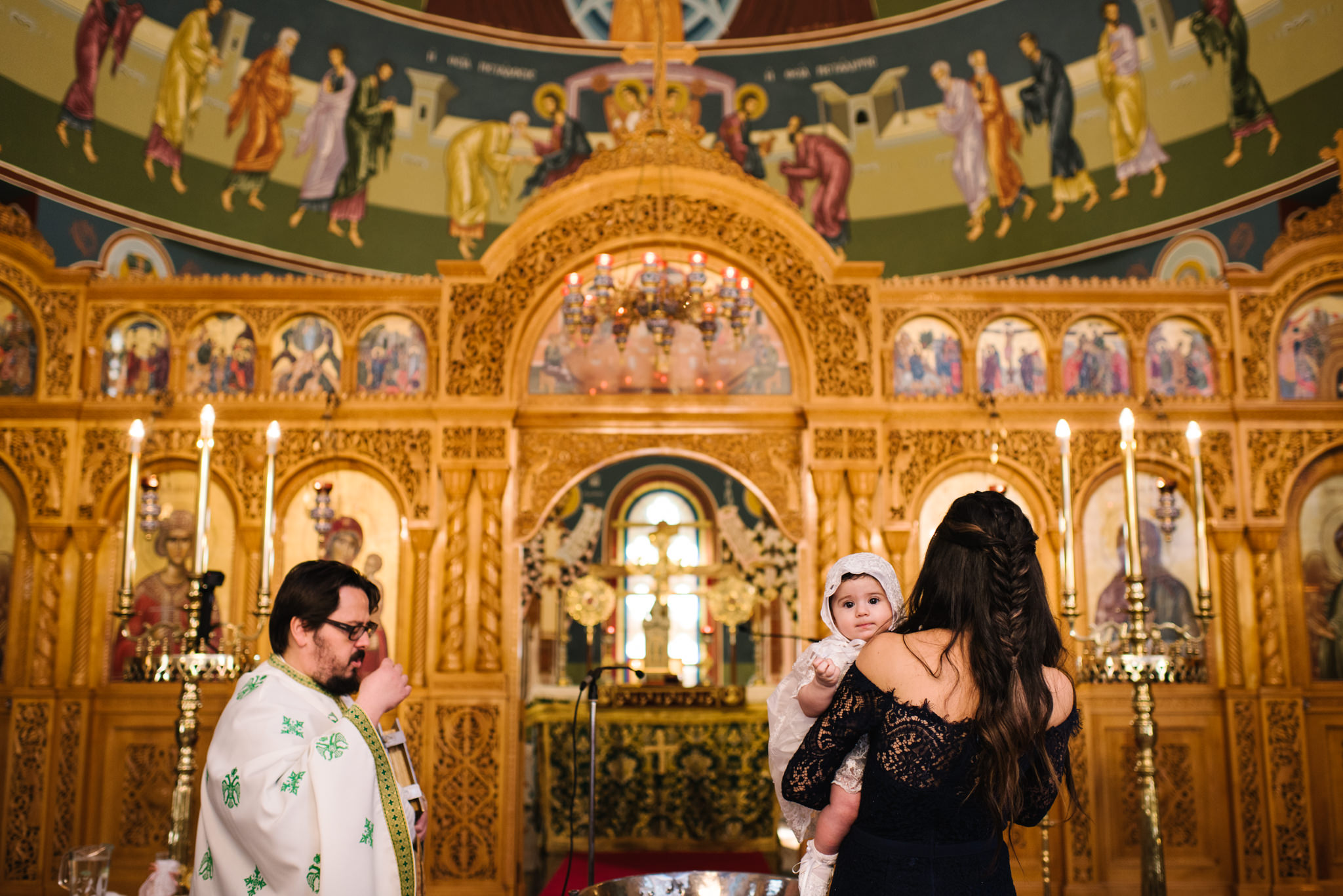 Baby Greek orthodox christening