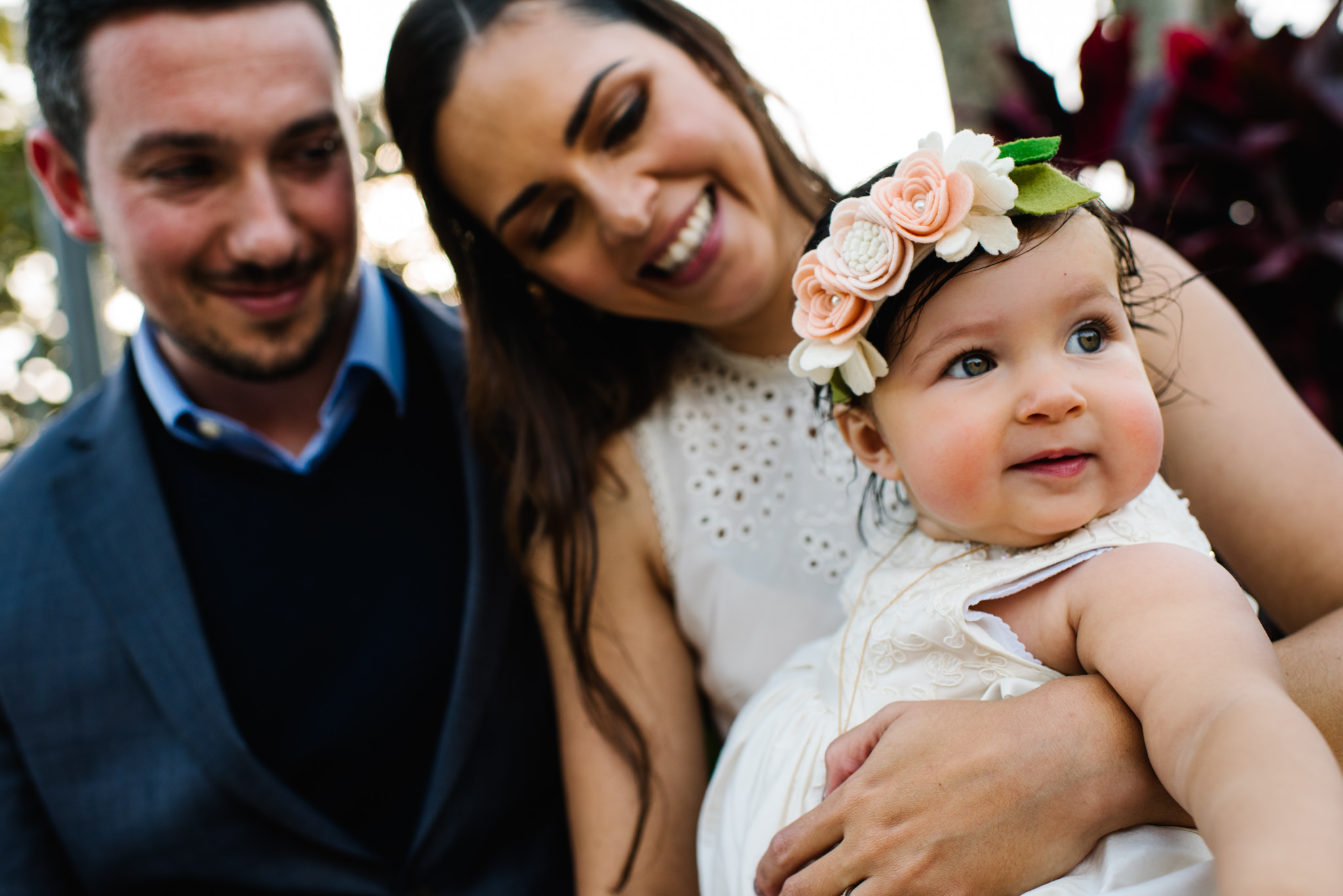 Family photograph after christening