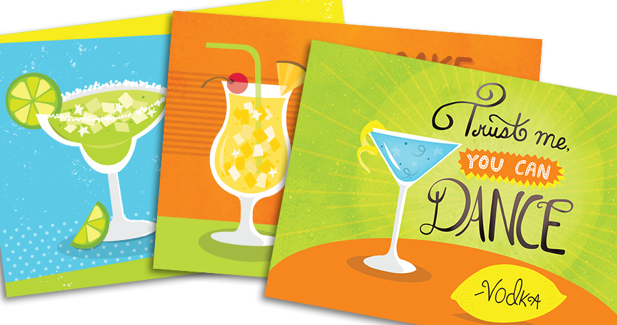 Check out our latest drink-themed collection