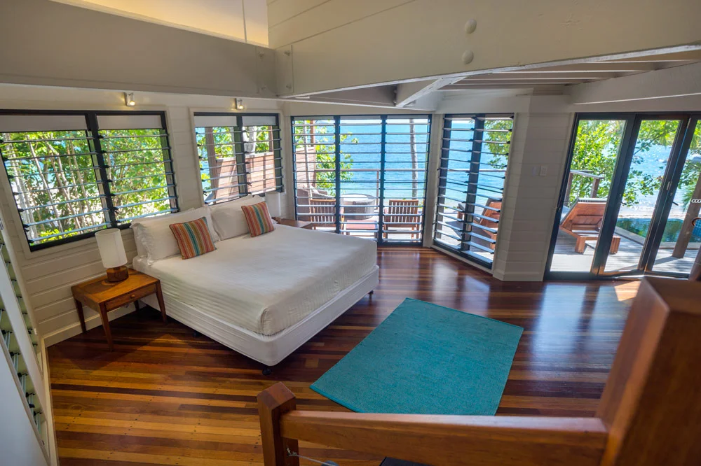 Bedroom of beach house villa