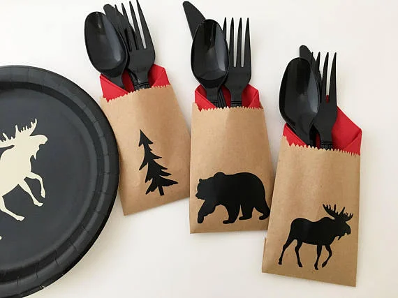 Cutlery Bags + more available in Etsy Shop: Stesha Party