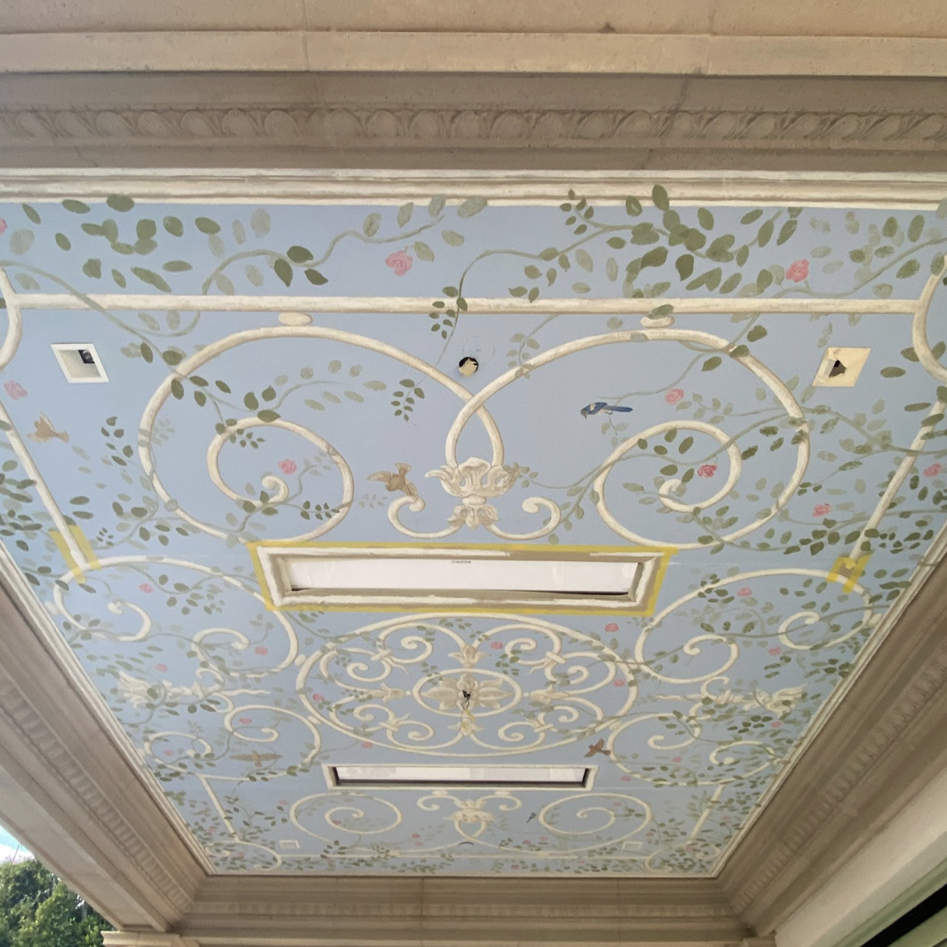  Ceiling Painting for an Italian Villa in the Palisades 