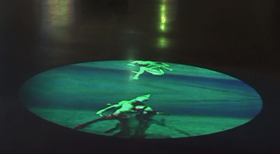 Where Does the Water Stop? , 2016 Floor projection, Video circle 7:19min, looped, Mount with video-projector, media-player, Variable size