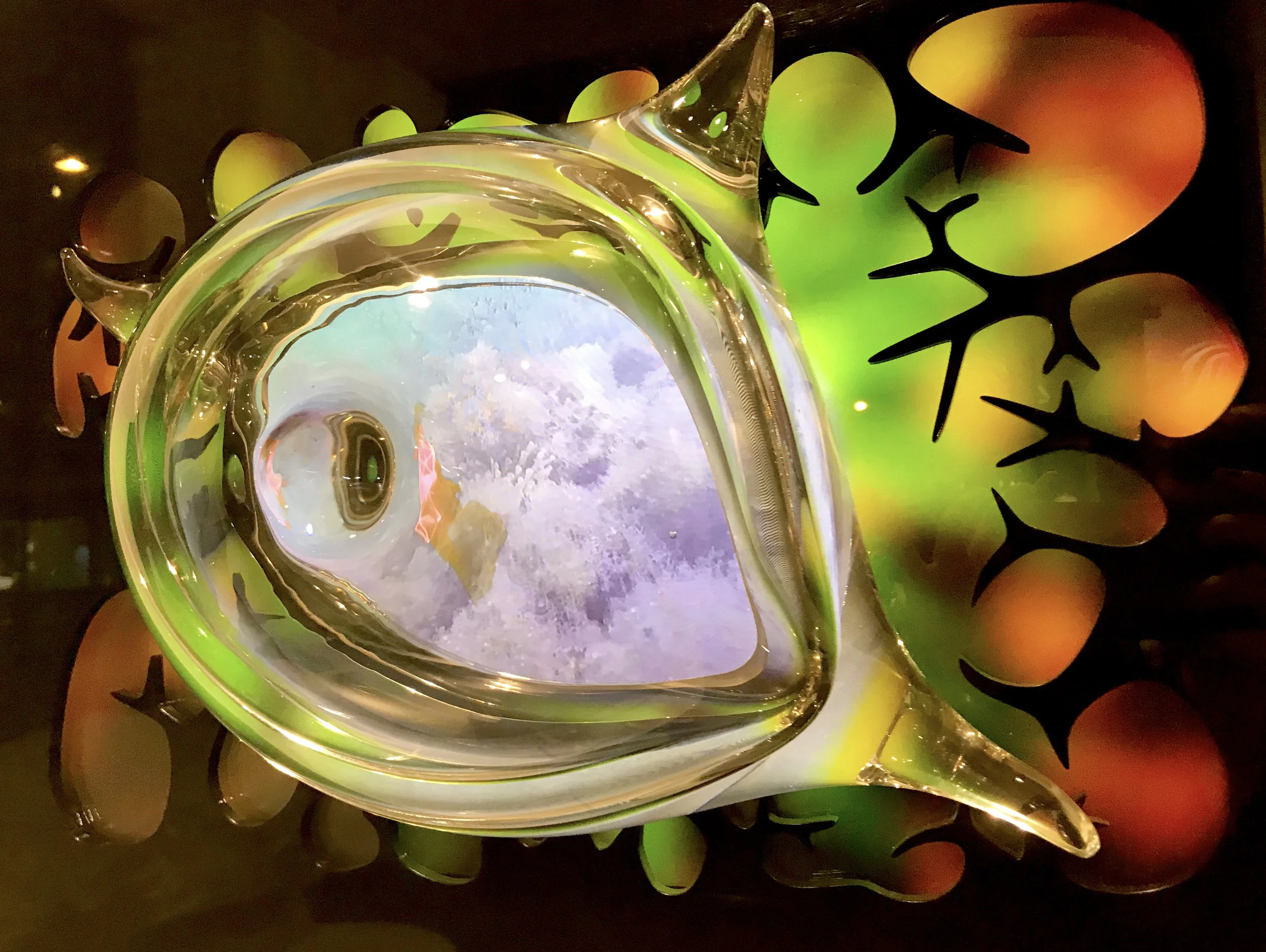 Cuando nació el azul en la profundidad de la transparencia?