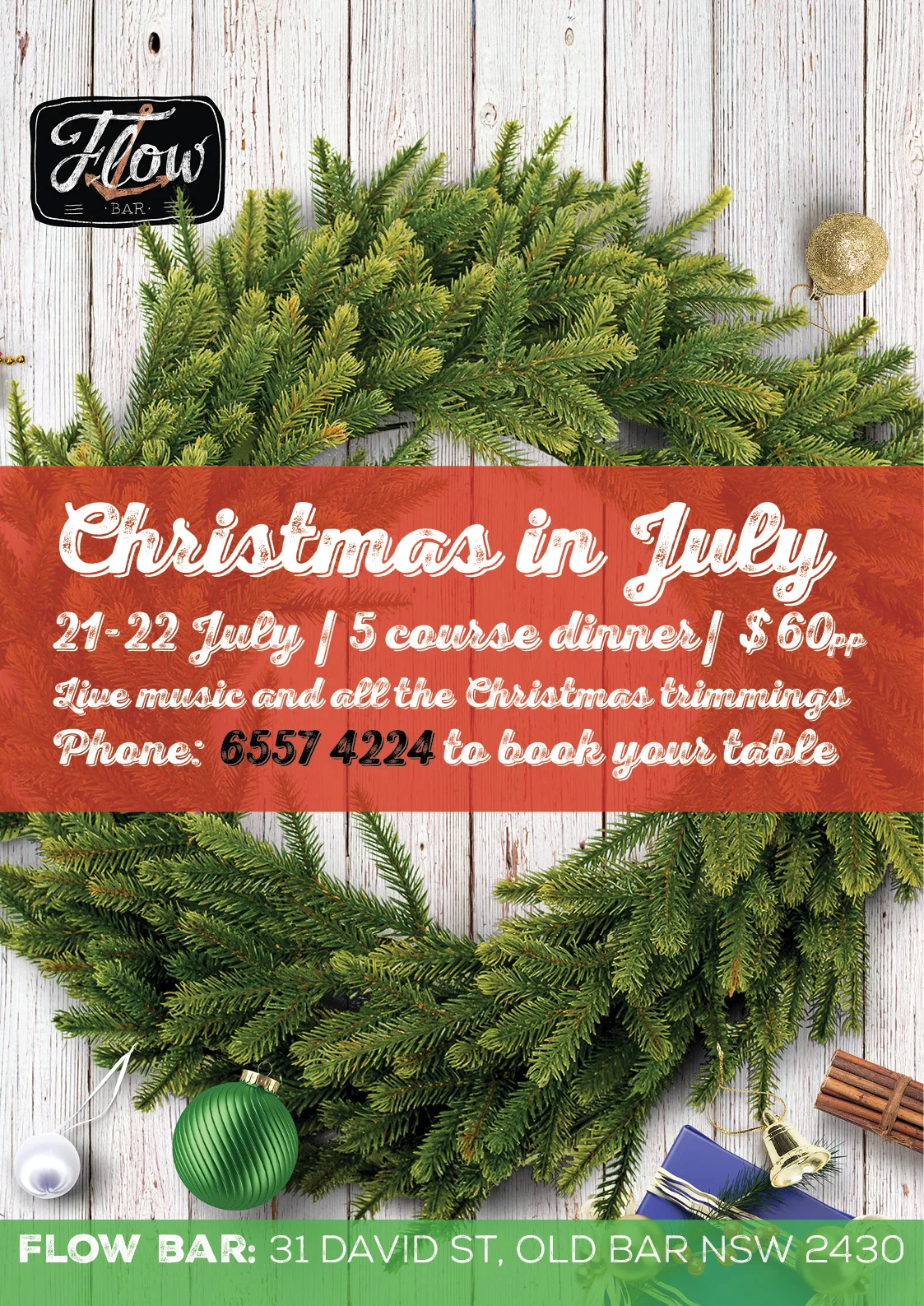 Christmas in July @ Flow Bar 
