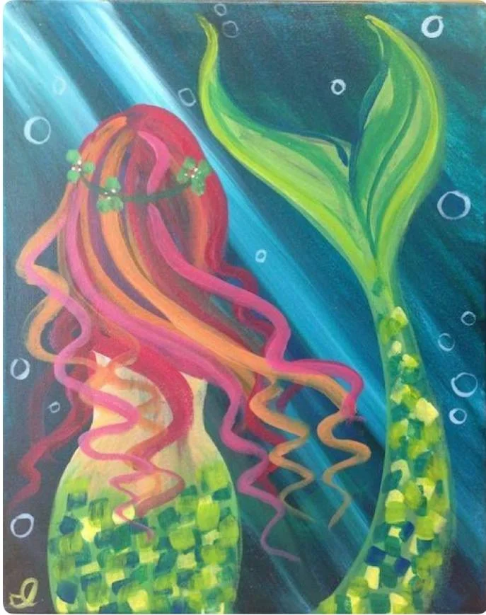 Paint Sip n Relax at Flow Bar -  FUN art, not FINE art
