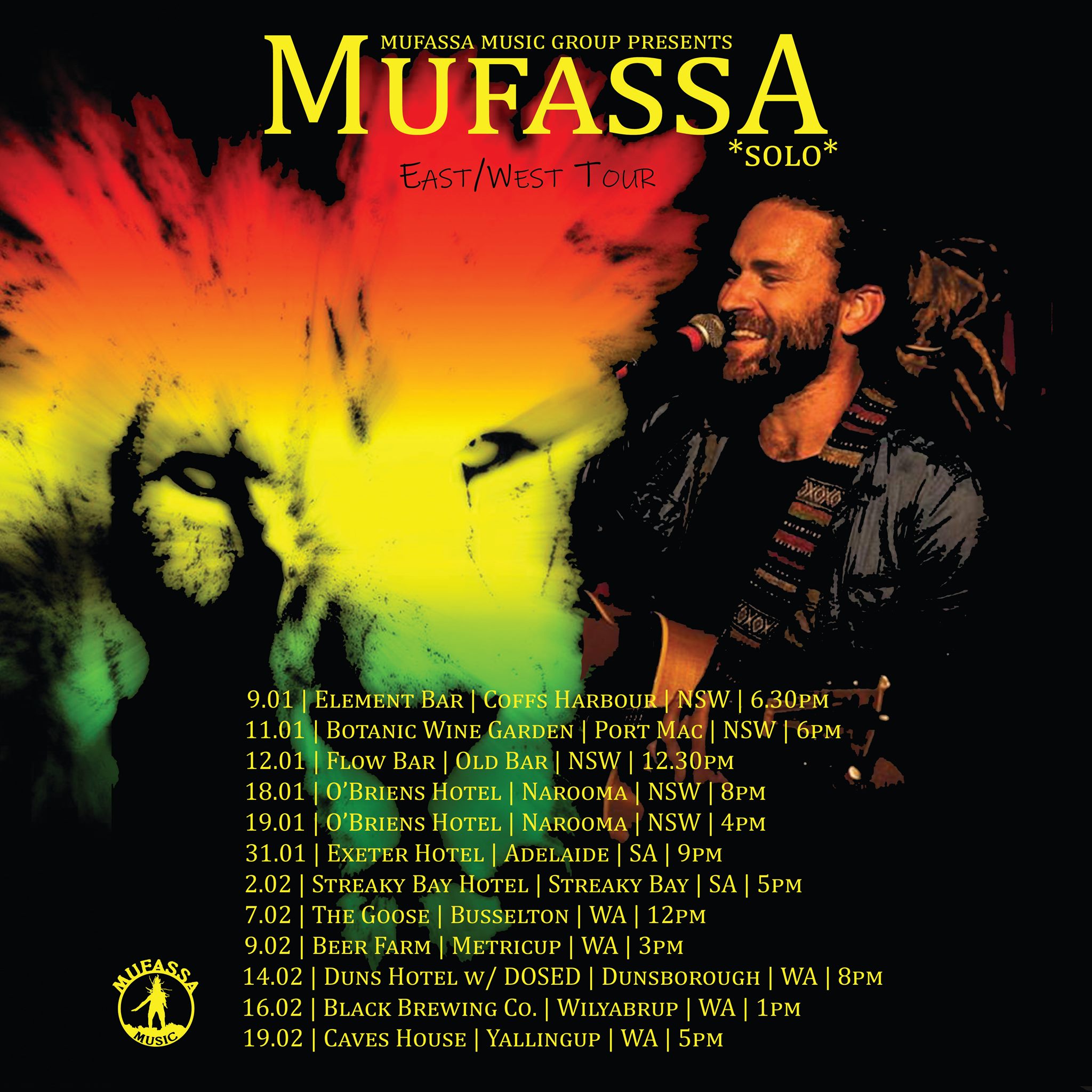 Mufassa 'East/West' Solo Tour