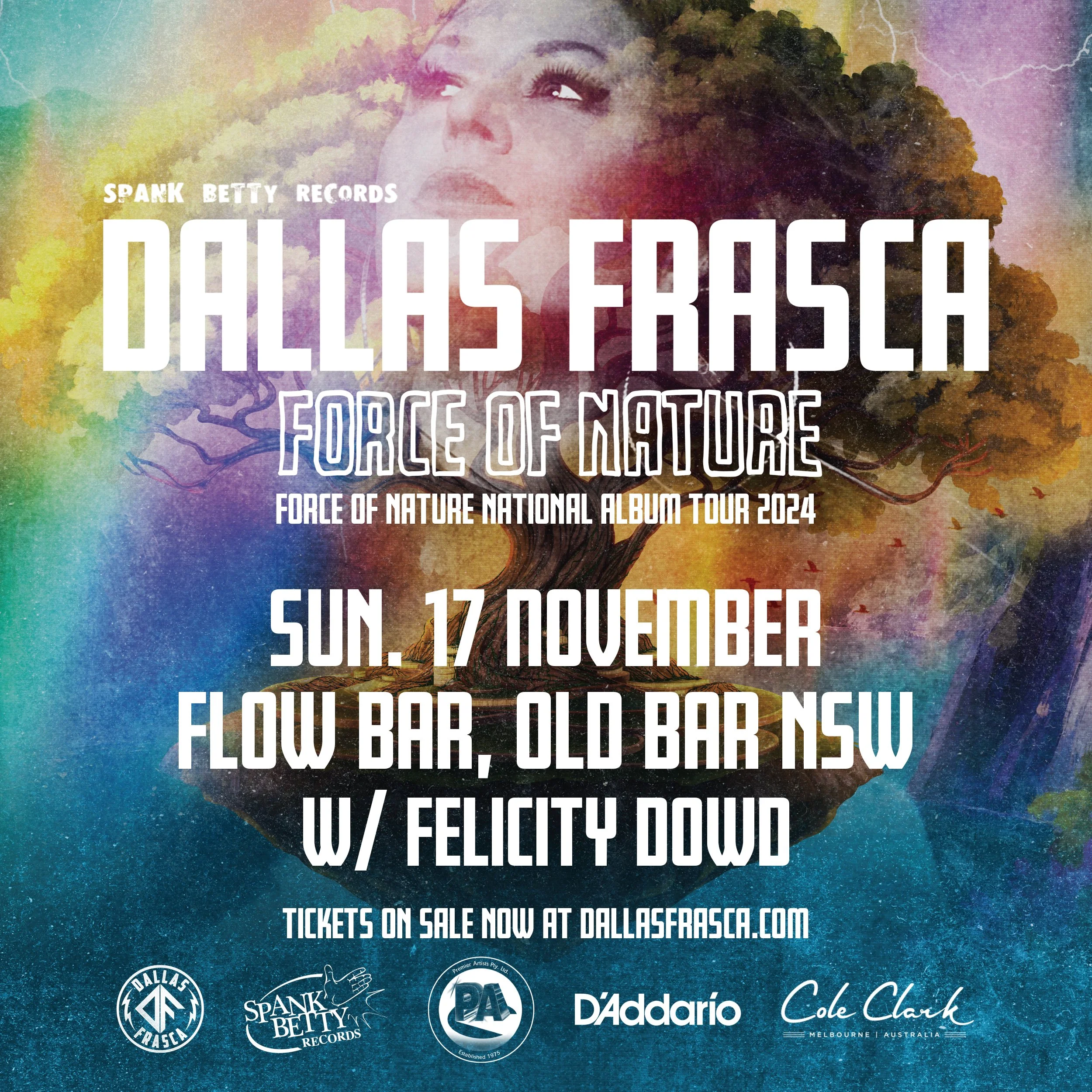 Dallas Frasca 'Force of Nature' Album Tour