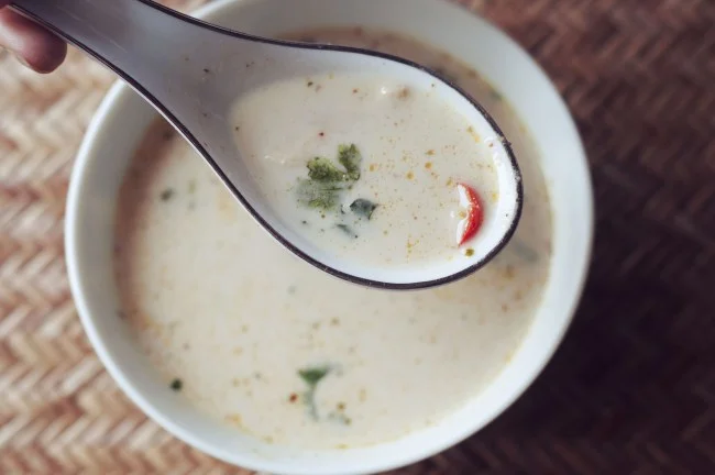 Tom Kha Gai Inspired Coconut Milk Soup with Chicken