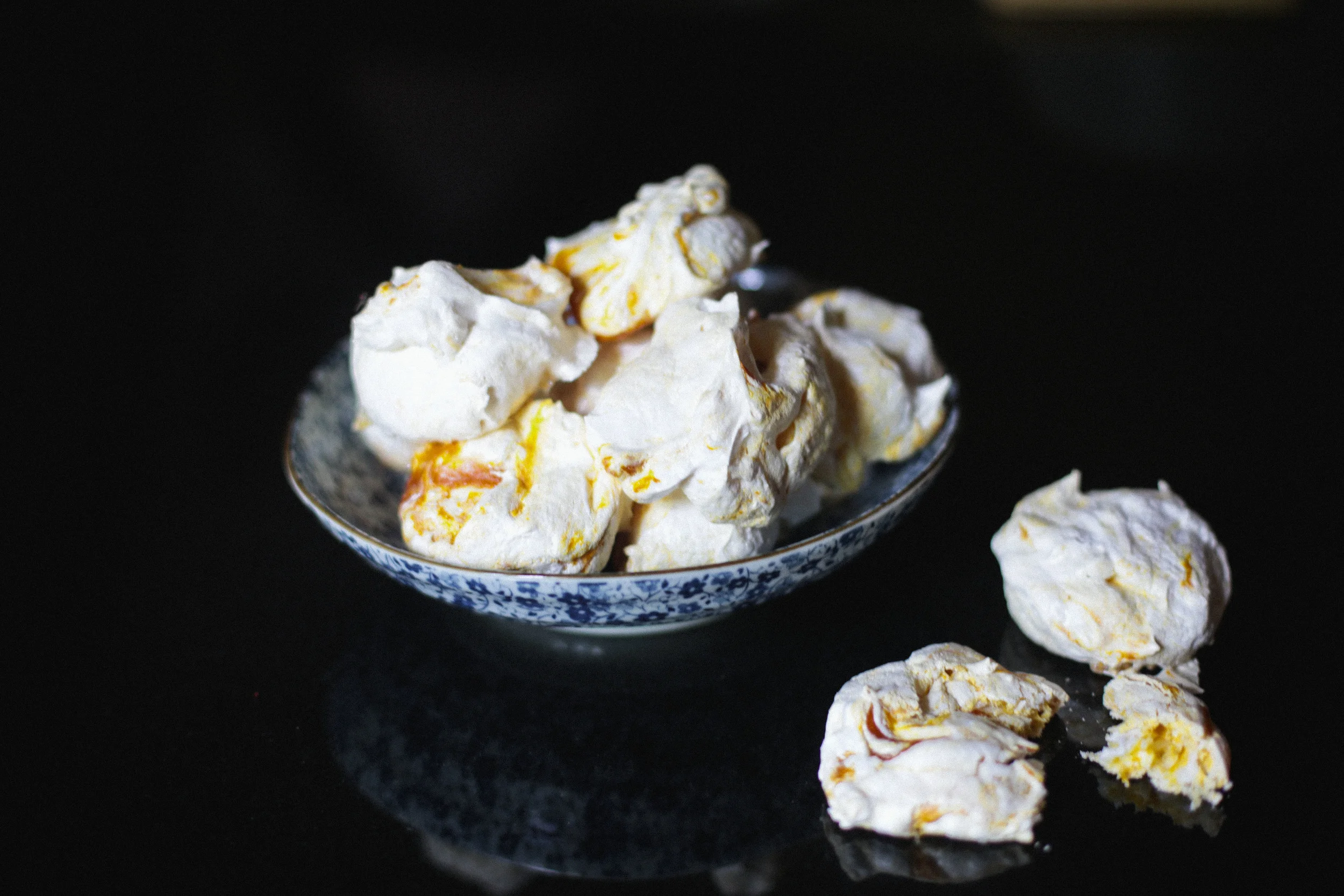Mango Meringue Nests