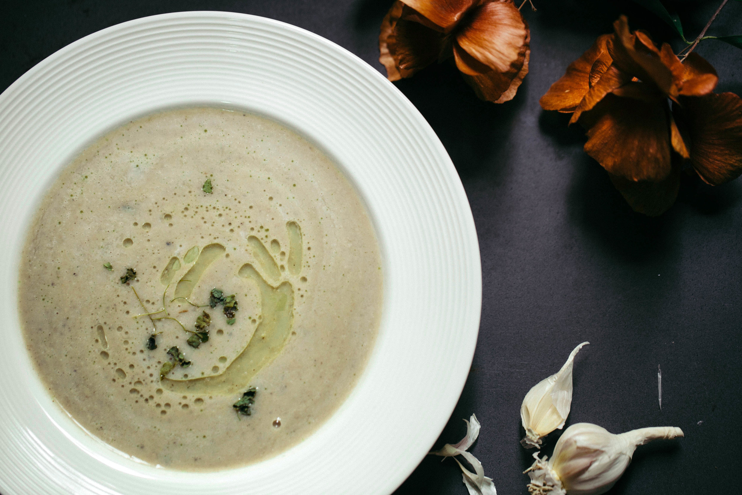 Black Eyed Beans Soup with Coconut Milk