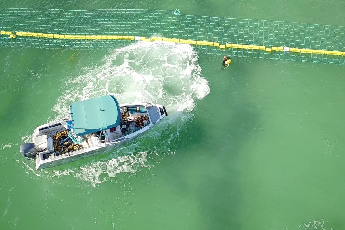 Global Marine Enclosures Aquarius Barrier Installation Albany 1