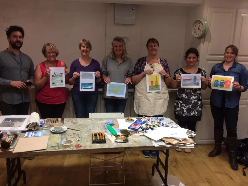 Truro Arts Centre Woodblock printing workshop