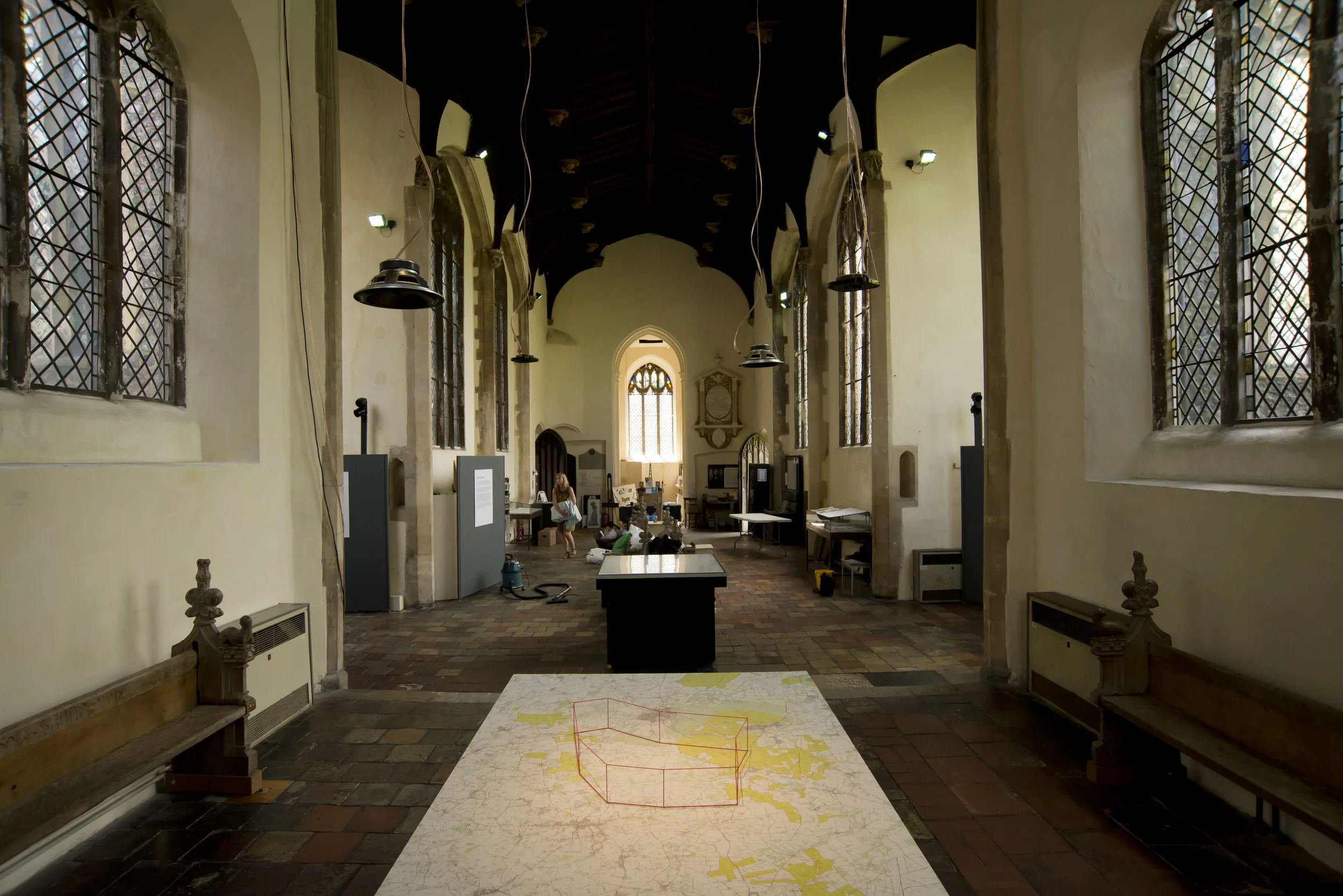 STANTA with Surface Samples (installation view) at Ministries of Defence exhibition, Norwich 2015