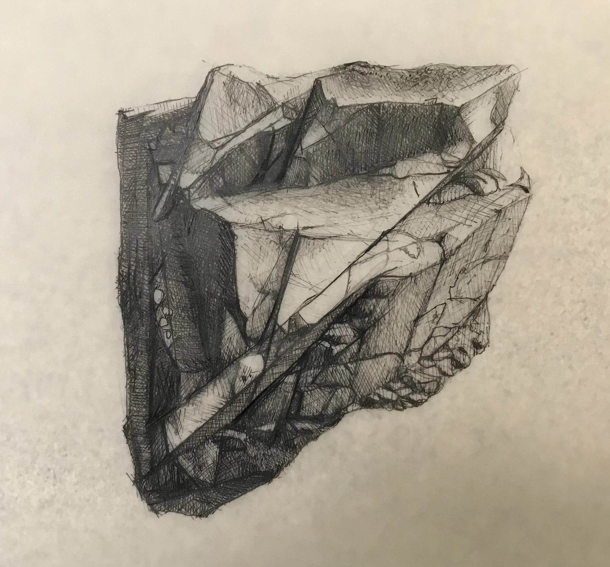 ‘Ready Ready’ 2020, pen and ink on tracing paper.